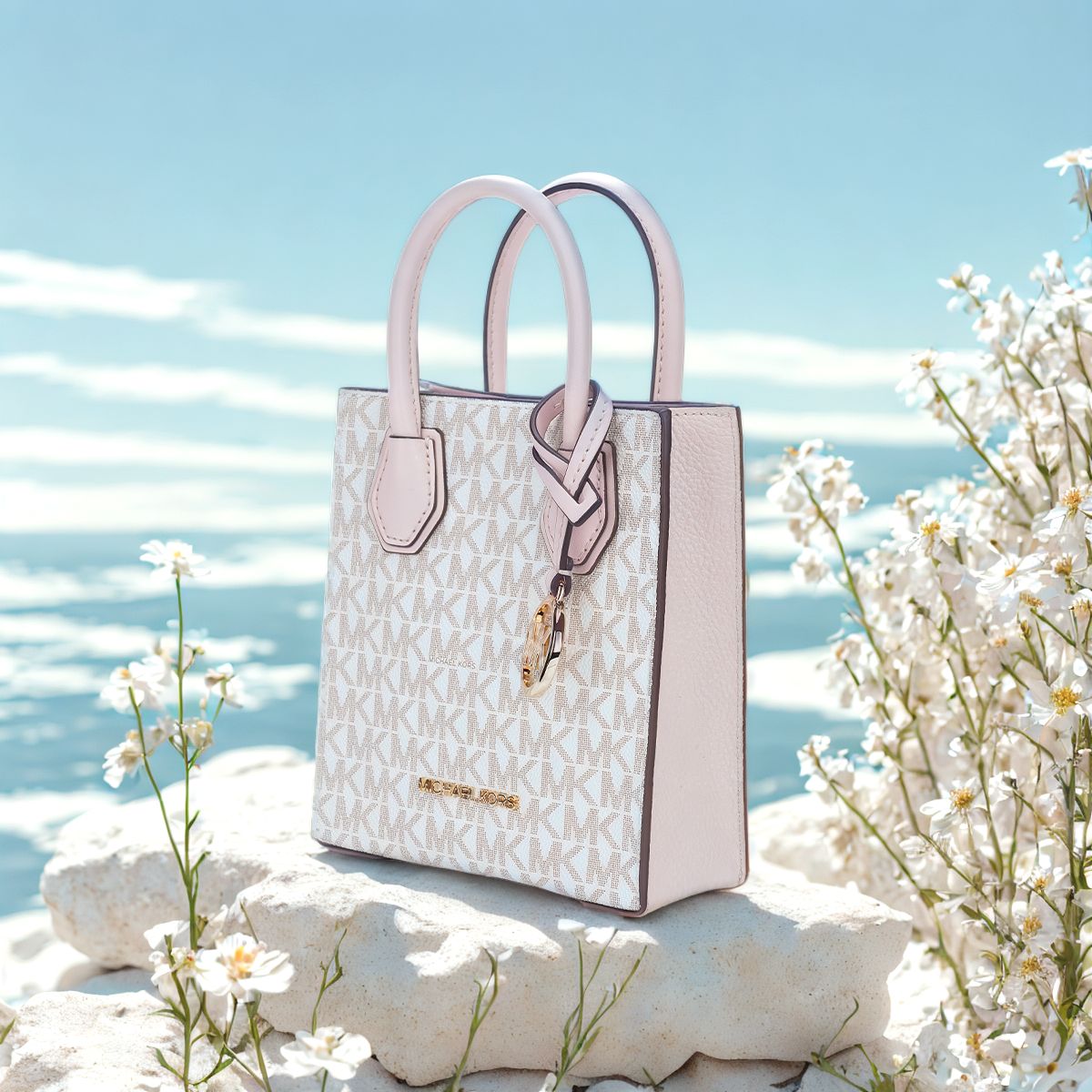 Women'S Bags Of Michael Kors - MICHAEL KORS Mercer Extra-Small Logo and