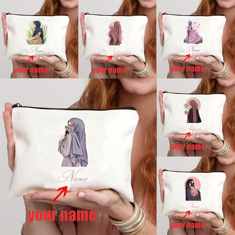 Women Bags Name - Religious Name Customization Makeup Bag Best