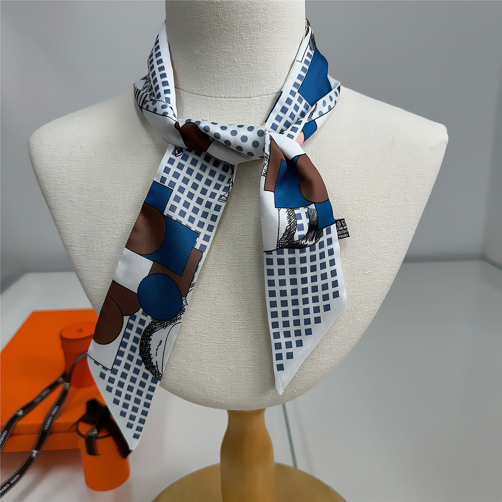 Women Bags Wholesale - 5*90cm New Saddle Silk Scarf Twill