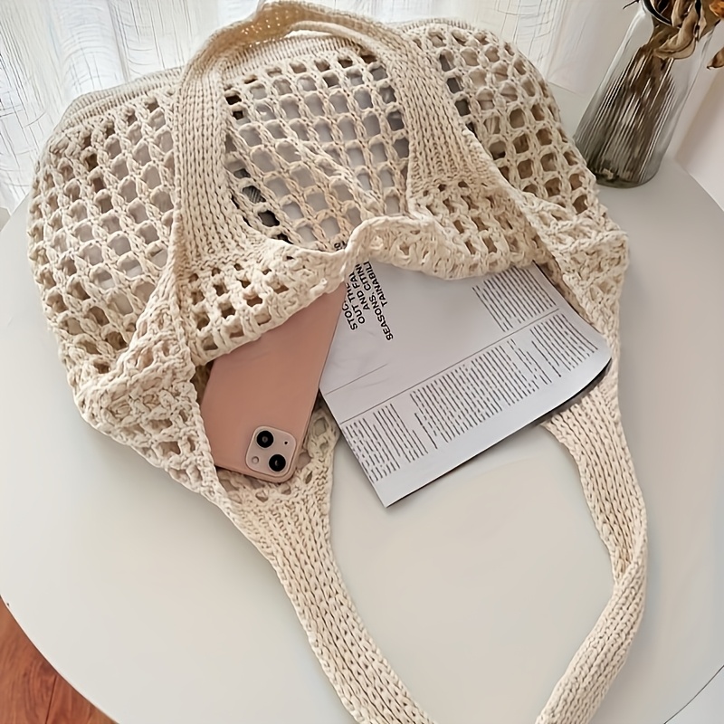1pc Women'S Crochet Tote , Lar - Women Bags Wholesale ulasan dan harga
