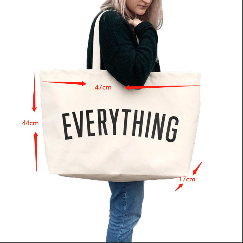Large Capacity Canvas Tote Bag - Women Bags Wholesale ulasan dan harga