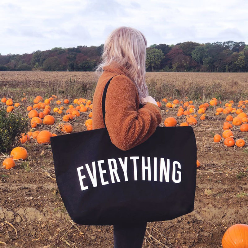 Large Capacity Canvas Tote Bag - Women Bags Wholesale ulasan dan harga