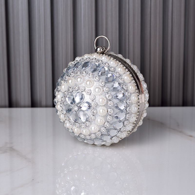 Round Pearl Evening Bag, High  - Women Handheld Bags ulasan dan harga