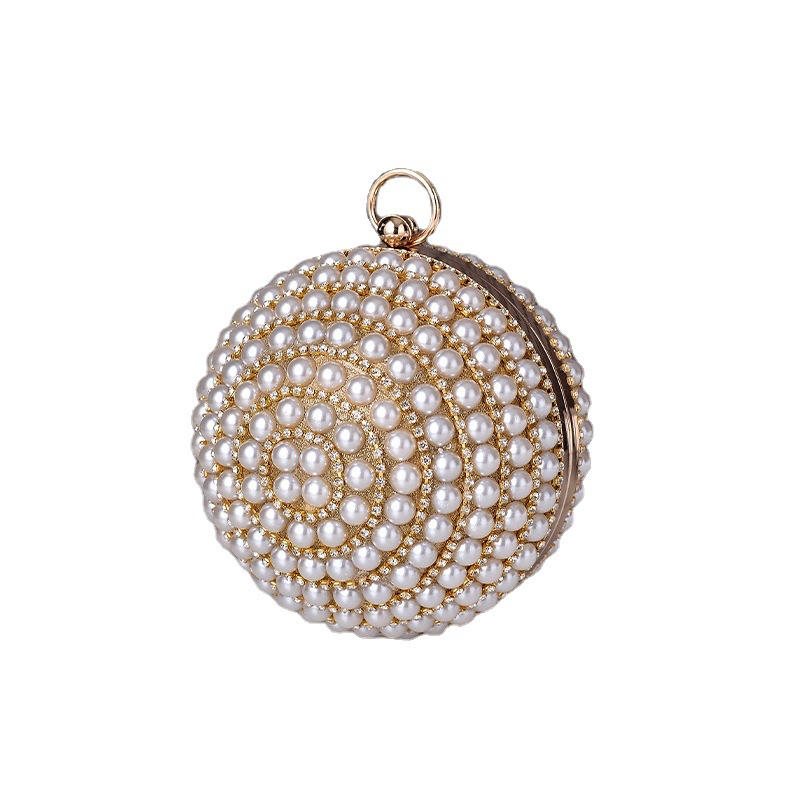 Round Pearl Evening Bag, High  - Women Handheld Bags ulasan dan harga