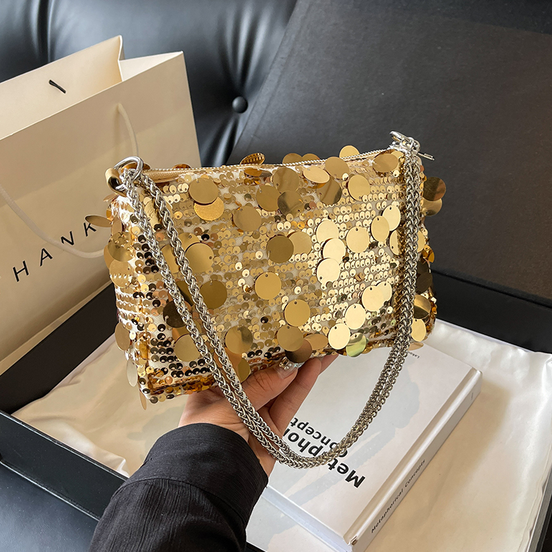 Luxury Gold Sequined Party Pur - Women Bags Dior ulasan dan harga