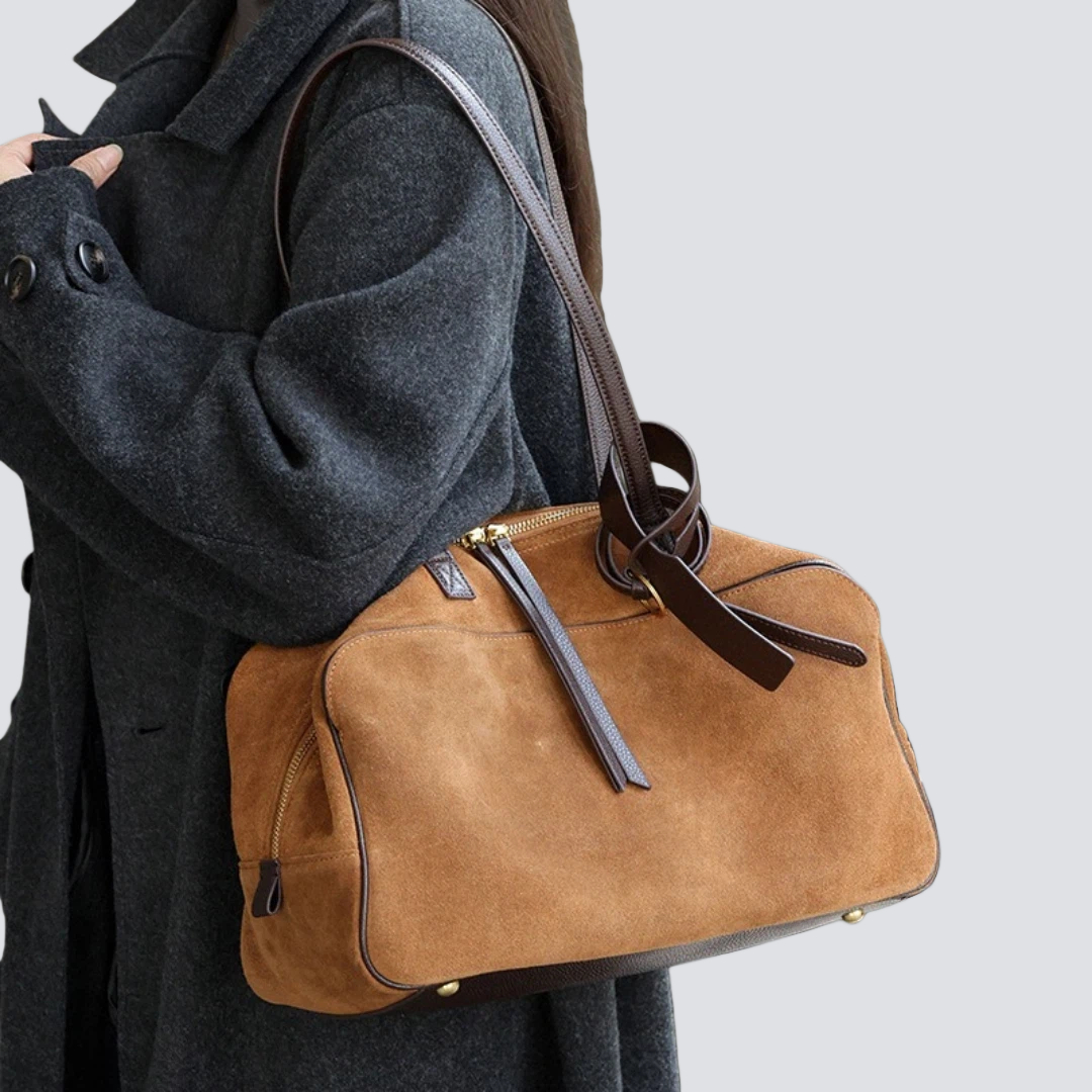 Suede Leather Womens Shoulder  - Women Handheld Bags ulasan dan harga