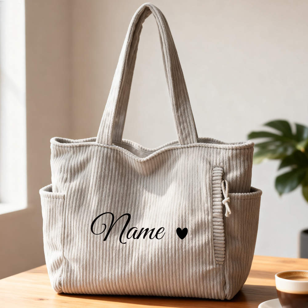 Custom Name Casual Corduroy Ha - Women Bags Name ulasan dan harga