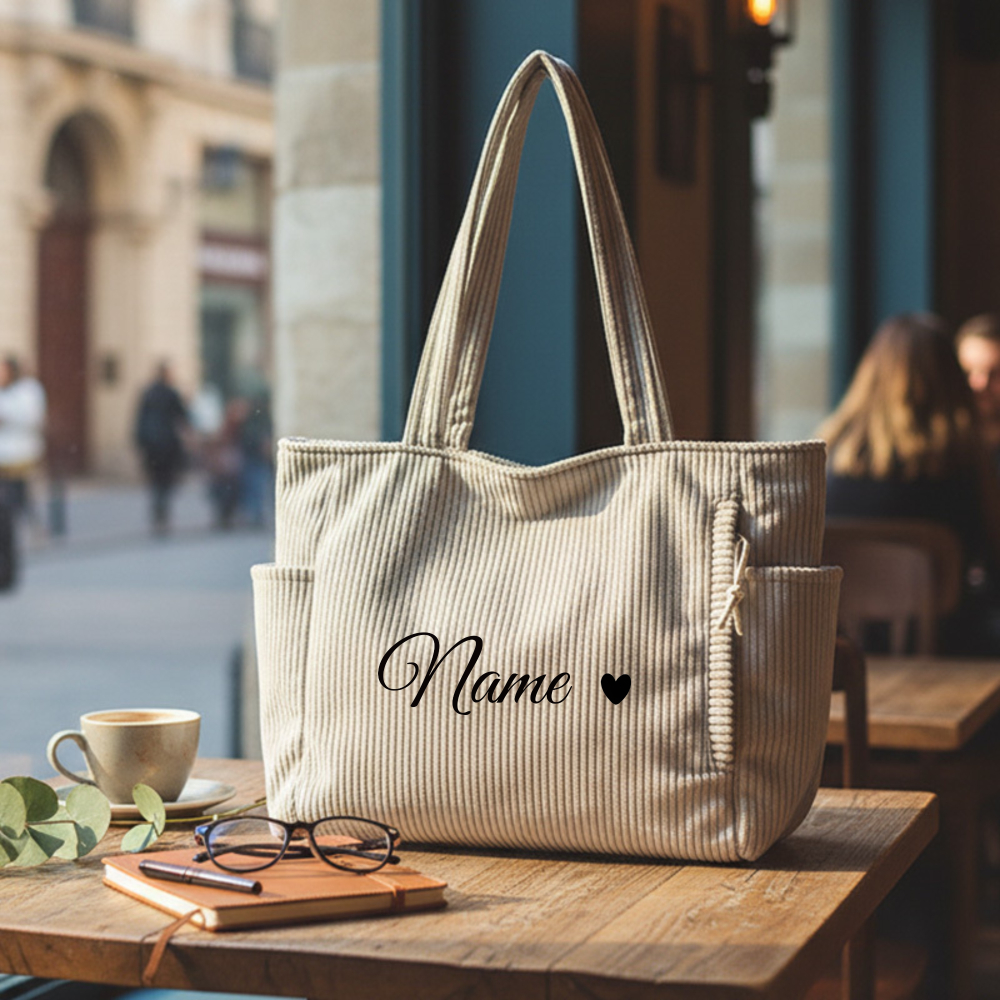 Custom Name Casual Corduroy Ha - Women Bags Name ulasan dan harga