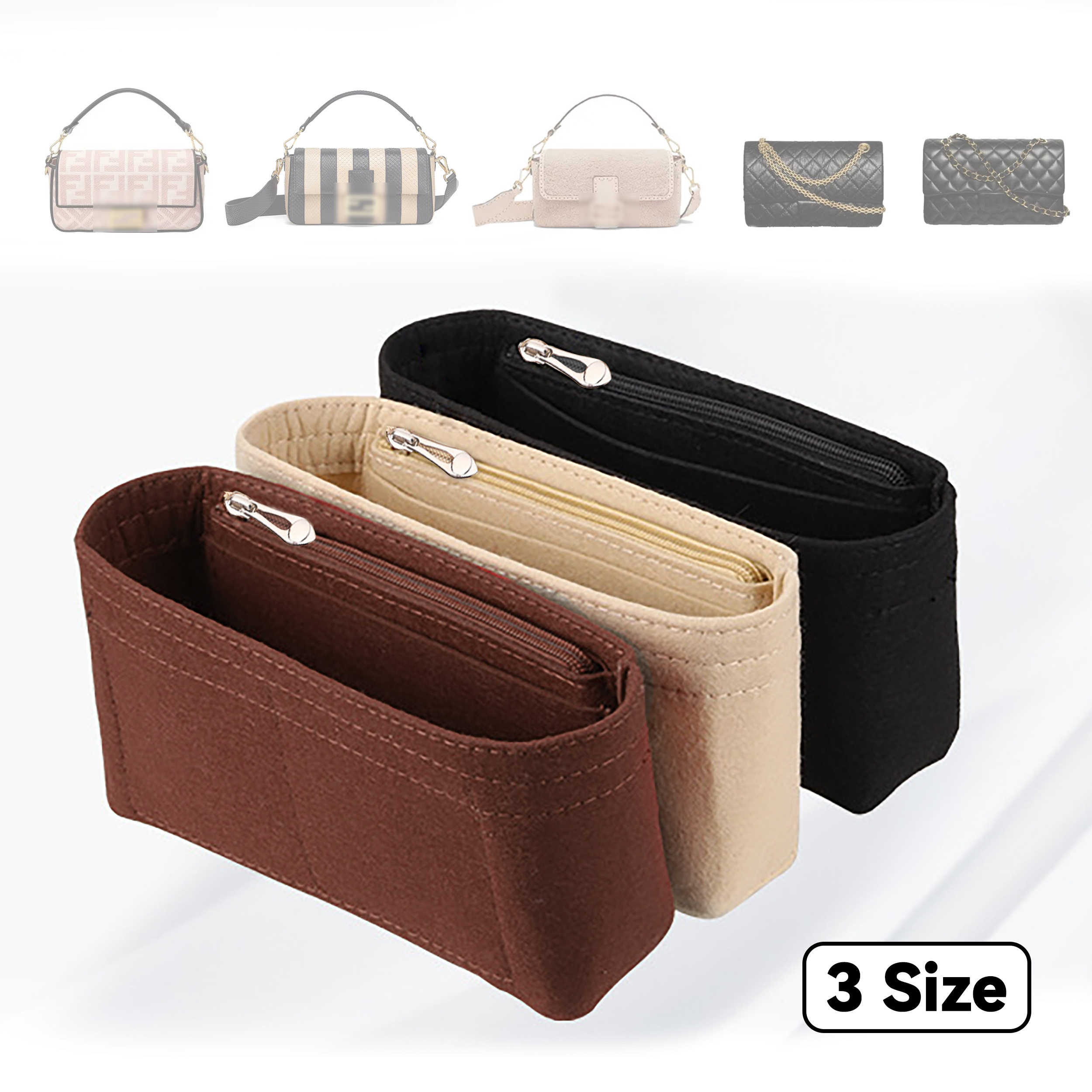 Felt Insert Bag Organizer, Mak - Women Bags Dior ulasan dan harga