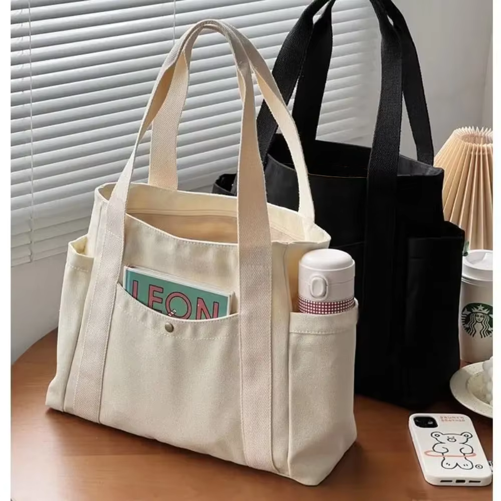 Large Capacity Canvas Tote Bag - Women Bags Wholesale ulasan dan harga