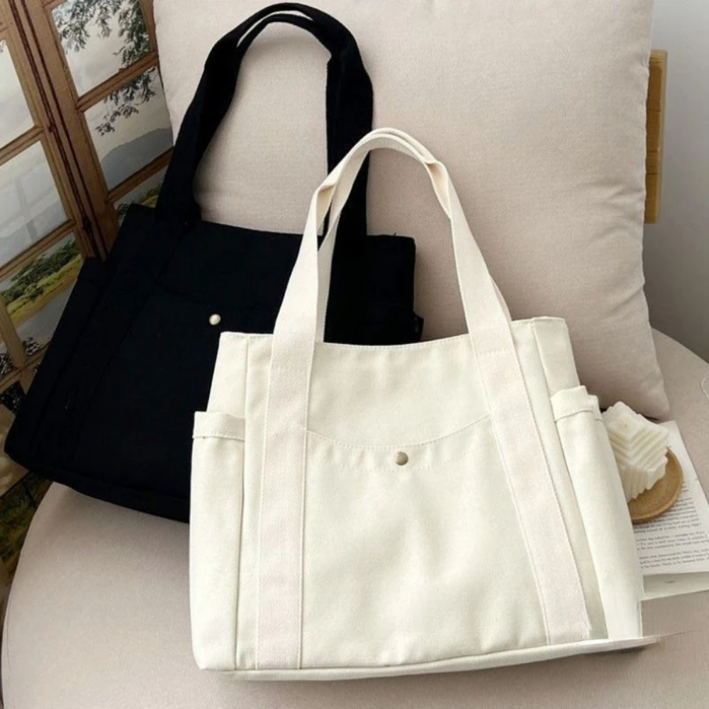 Large Capacity Canvas Tote Bag - Women Bags Wholesale ulasan dan harga