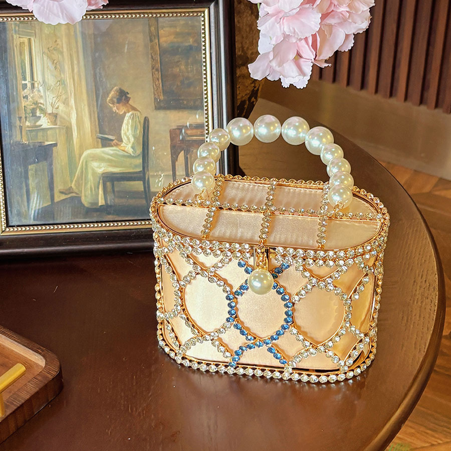 French Pearl Diamond Hand-held - Women Handheld Bags ulasan dan harga
