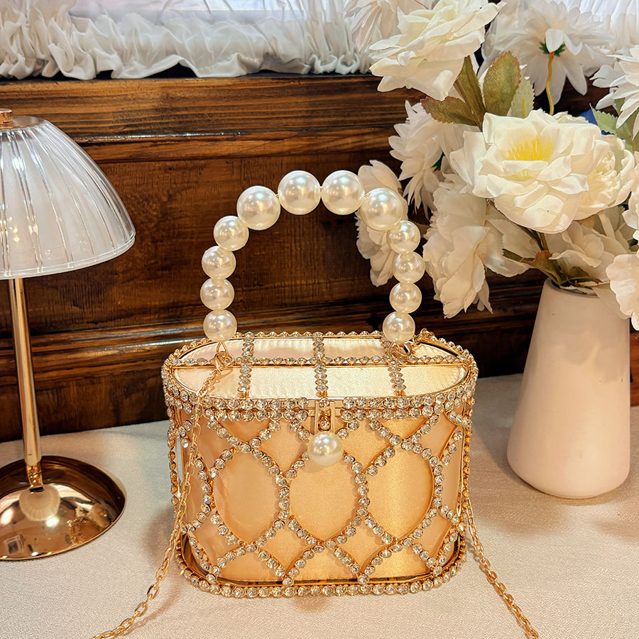 French Pearl Diamond Hand-held - Women Handheld Bags ulasan dan harga