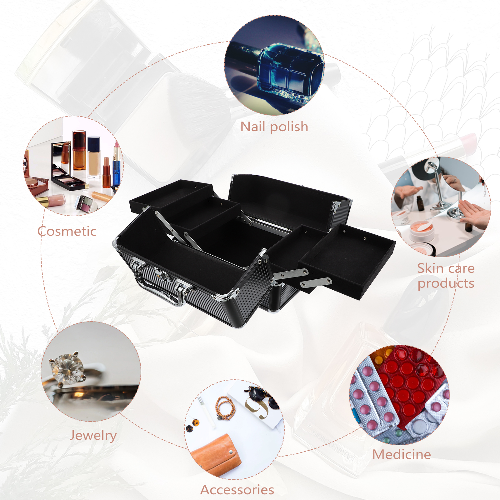 Makeup Case Handheld Storage C - Women Handheld Bags ulasan dan harga