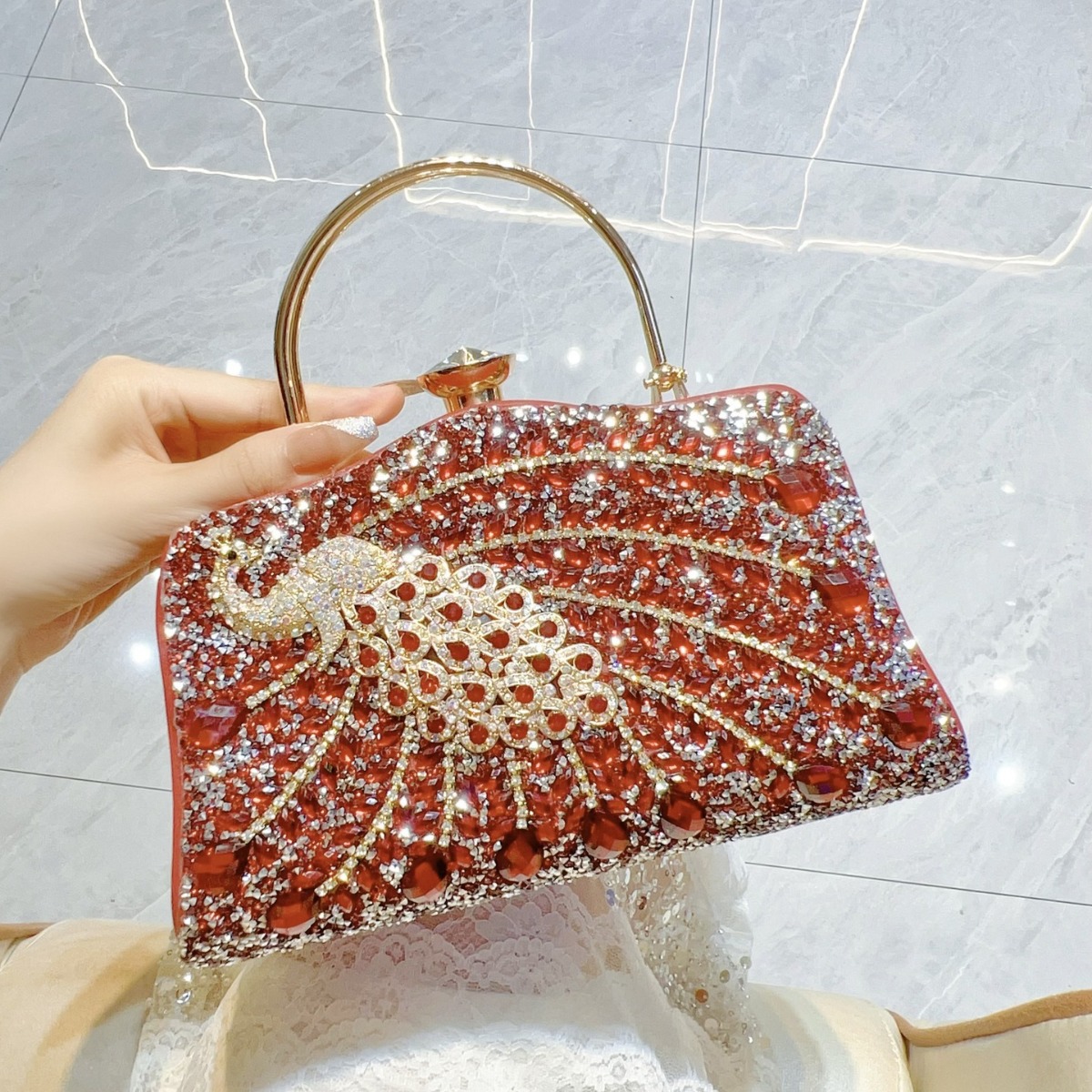 New Full Diamond Handbag with  - Women Handheld Bags ulasan dan harga