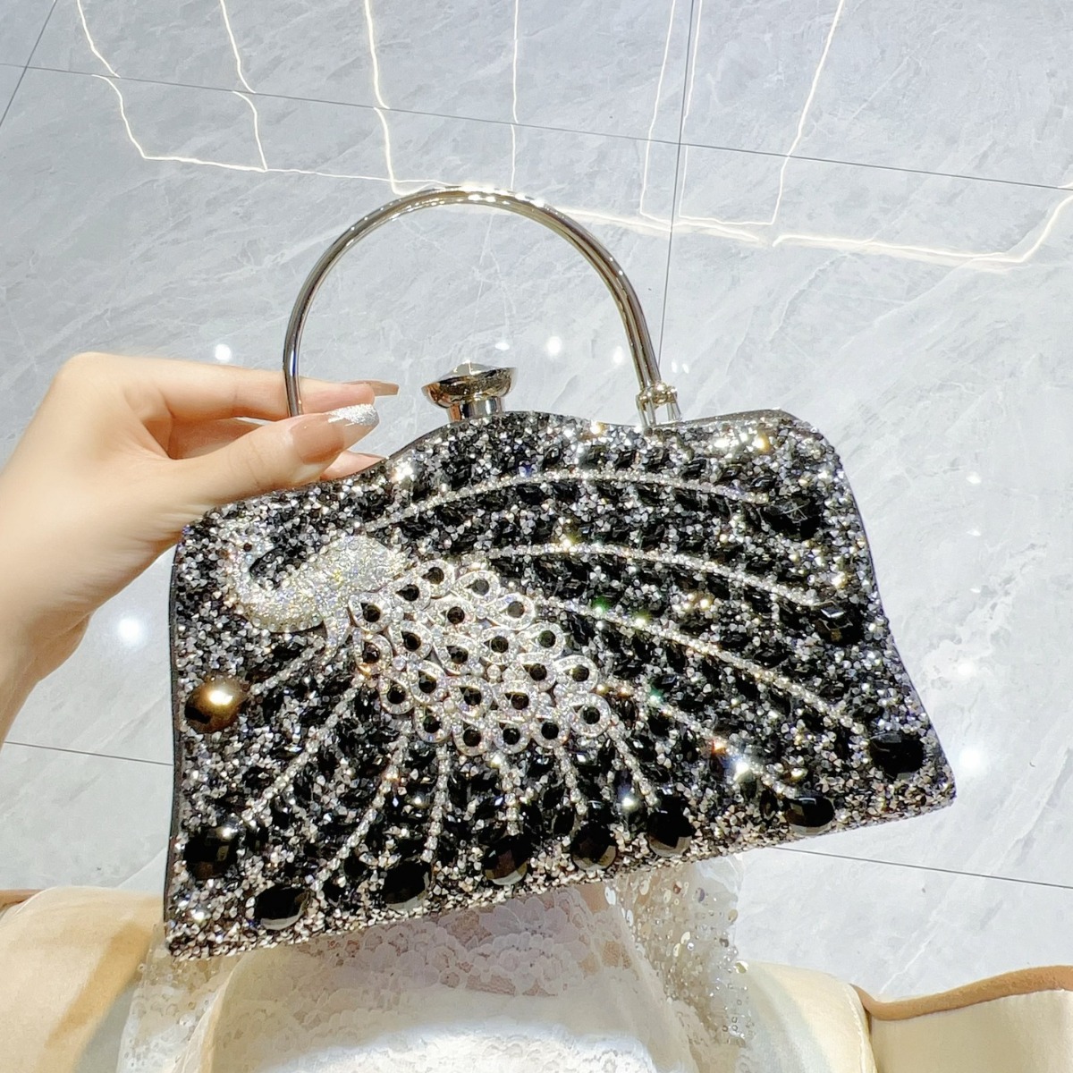 New Full Diamond Handbag with  - Women Handheld Bags ulasan dan harga