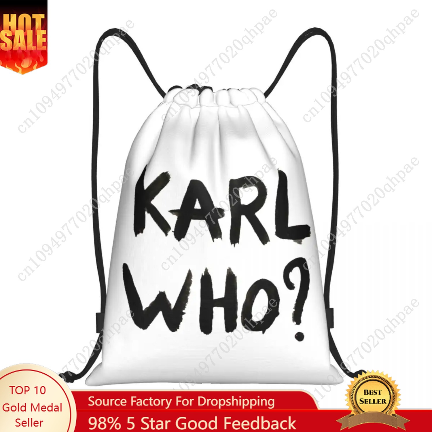 Custom Karl Who Drawstring Bag - Women'S Karl Bags ulasan dan harga