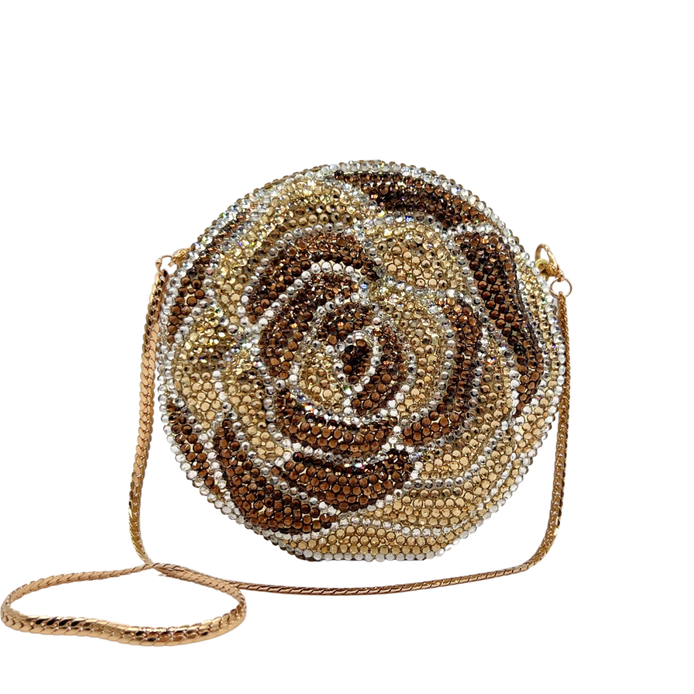 Flat Base Rhinestone Bud Clutc - Women Bags Wholesale ulasan dan harga