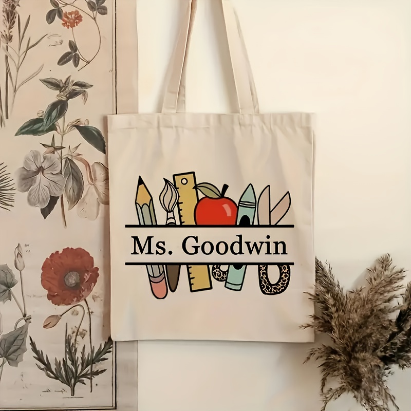 Custom Personalized Teacher Na - Women Bags Name ulasan dan harga