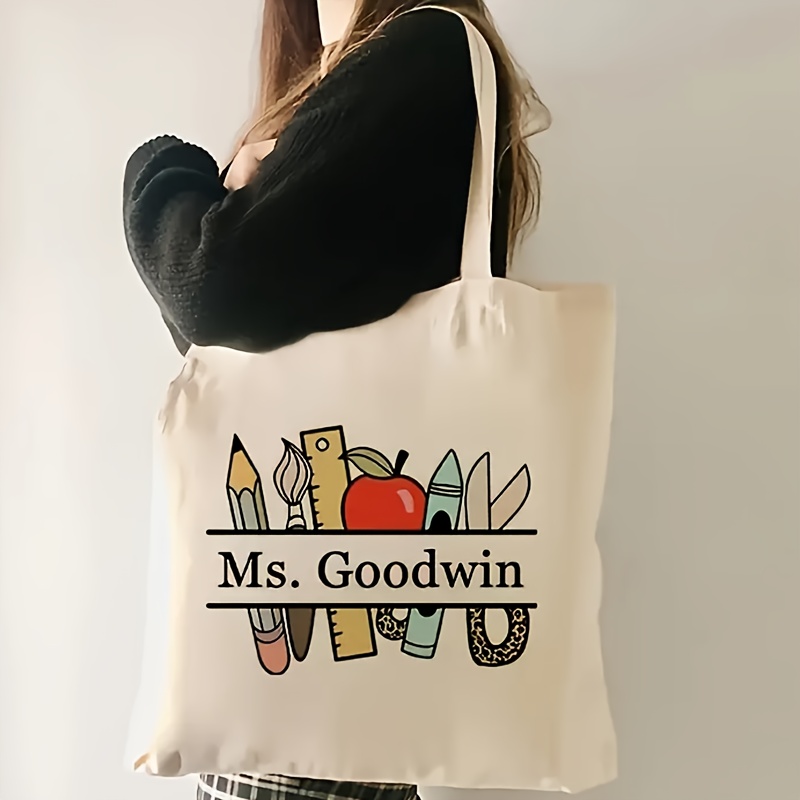 Custom Personalized Teacher Na - Women Bags Name ulasan dan harga