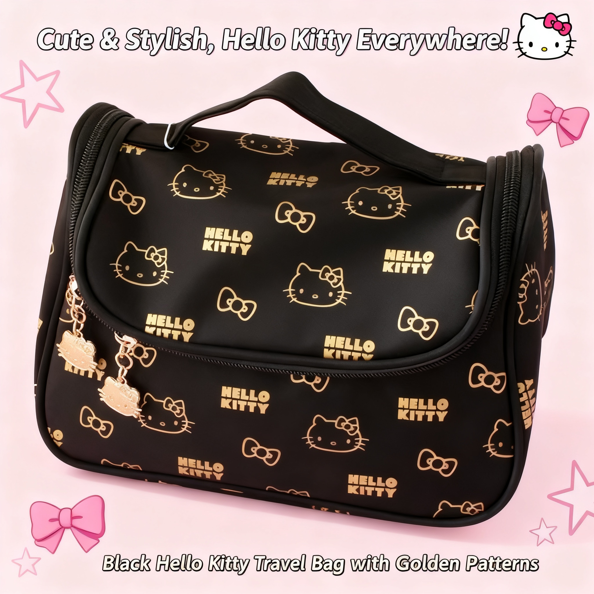 Hello Kitty Cartoon Cute Cat M - Women Handheld Bags ulasan dan harga