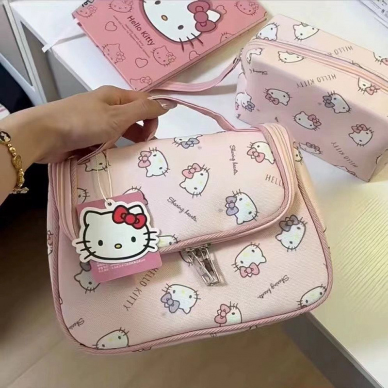 Hello Kitty Cartoon Cute Cat M - Women Handheld Bags ulasan dan harga