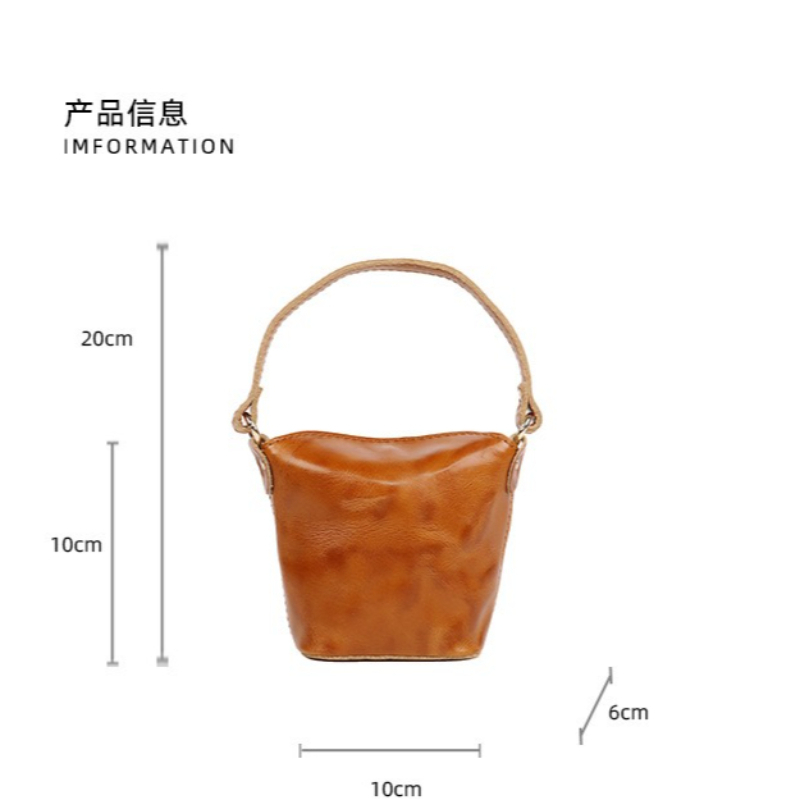 Oil Wax Leather Mini Bucket Ba - Women'S Bags Top 10 ulasan dan harga