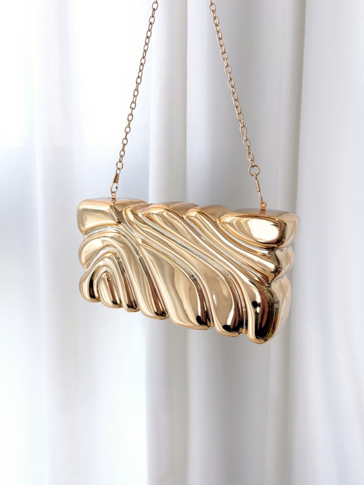 Acrylic Wing Striped Electropl - Women Handheld Bags ulasan dan harga