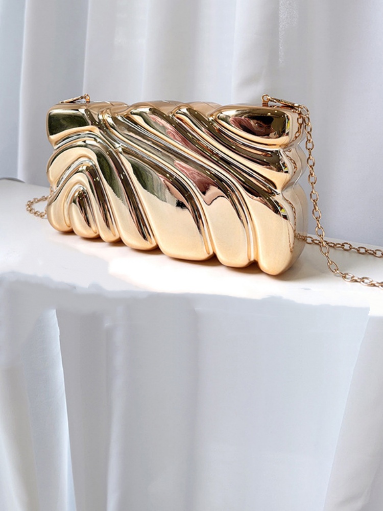 Acrylic Wing Striped Electropl - Women Handheld Bags ulasan dan harga