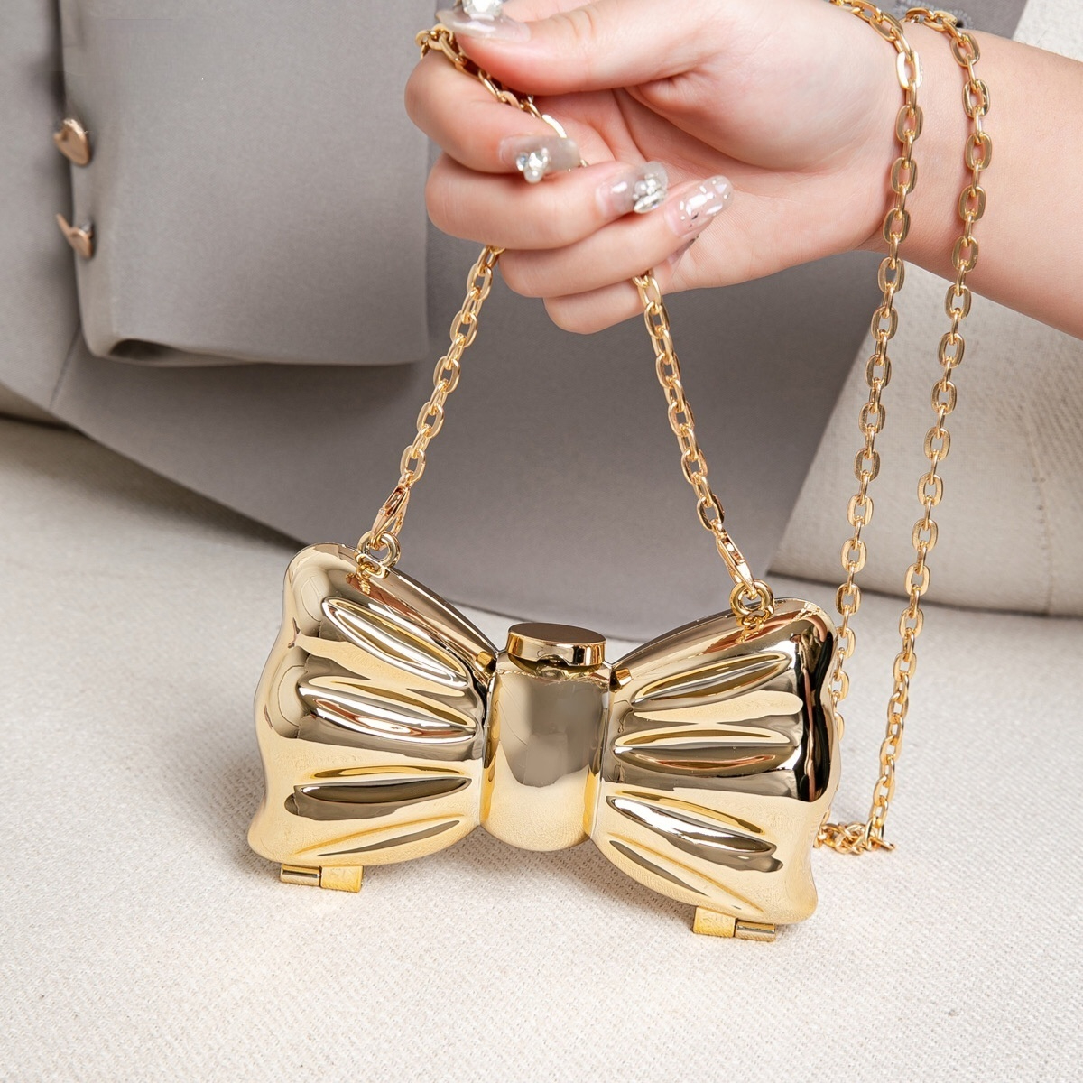 Luxury Fashion Metal Mini Hand - Women Bags Dkny ulasan dan harga